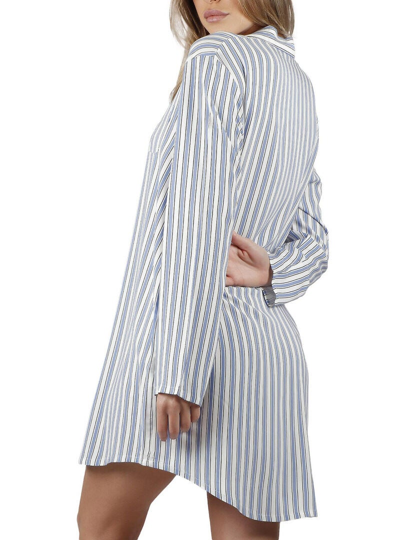 Pyjama Fille Manches Longues Doux - Chemise De Nuit Imprimée 92% Viscose