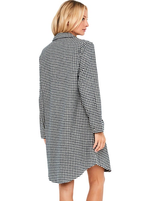 Chemise de nuit manches longues french twin - Kiabi Chemise de nuit manches longues french twin - Kiabi