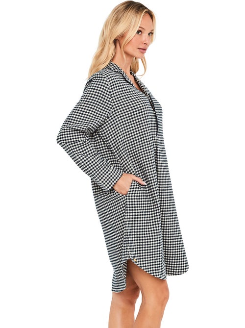 Chemise de nuit manches longues french twin - Kiabi Chemise de nuit manches longues french twin - Kiabi