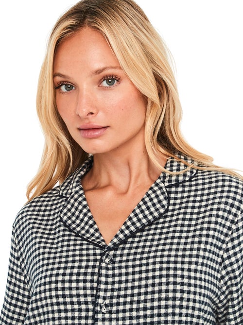 Chemise de nuit manches longues french twin - Kiabi Chemise de nuit manches longues french twin - Kiabi