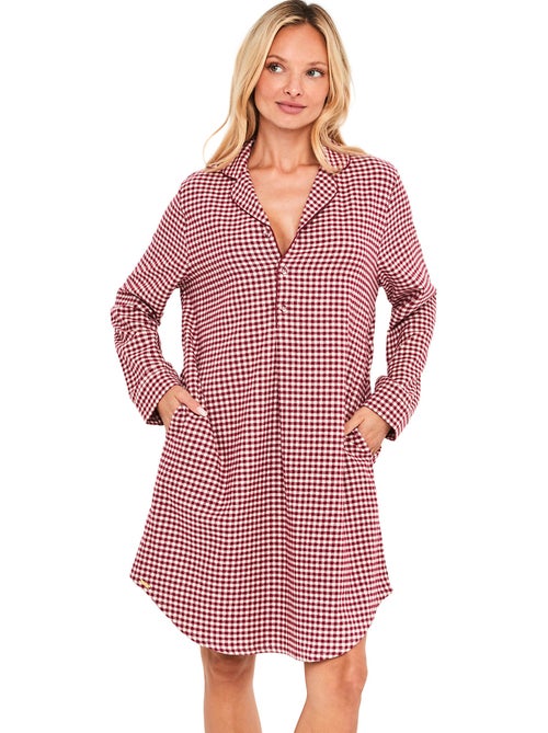 Chemise de nuit manches longues french twin - Kiabi Chemise de nuit manches longues french twin - Kiabi