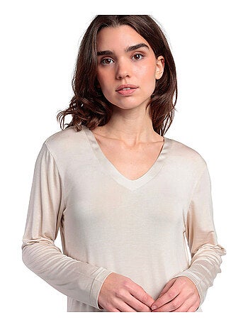 Chemise de nuit manches longues Lisos