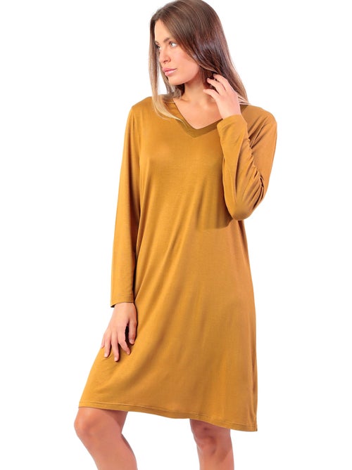 Chemise de nuit manches longues Lisos - Kiabi