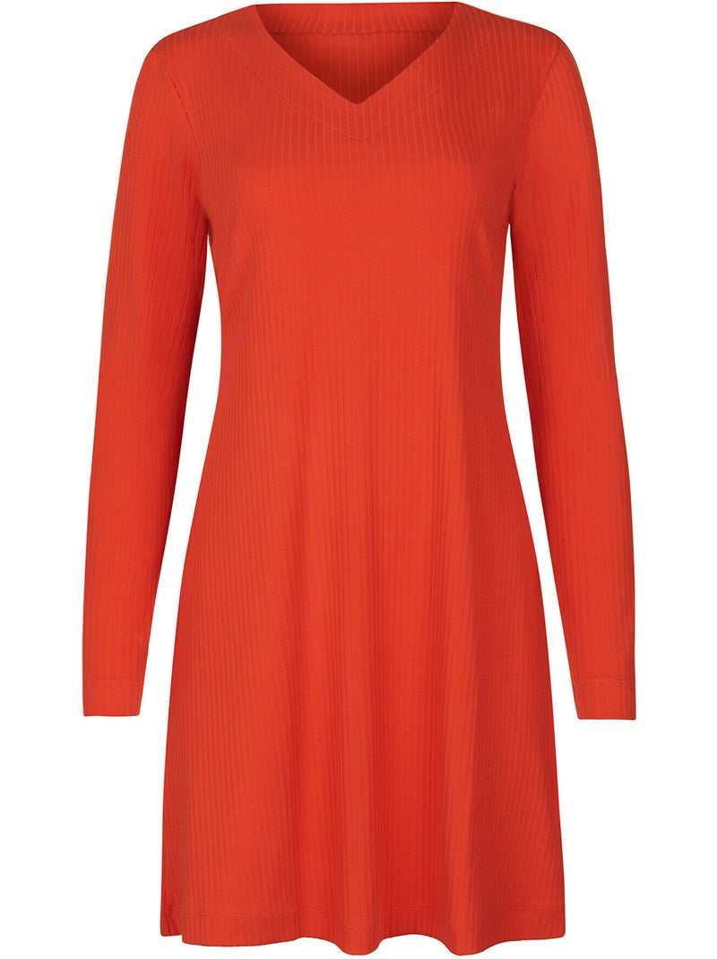 Chemise de nuit manches longues Lucky Orange - Kiabi