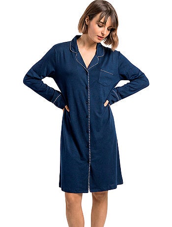 Chemise de nuit manches longues luxury pearl
