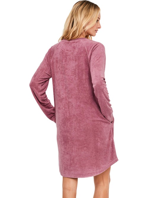 Chemise de nuit manches longues mellow - Kiabi Chemise de nuit manches longues mellow - Kiabi