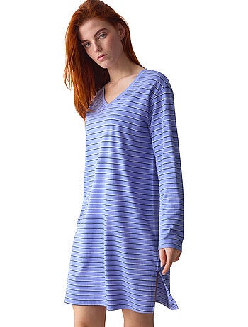 Chemise de nuit manches longues minimalistic