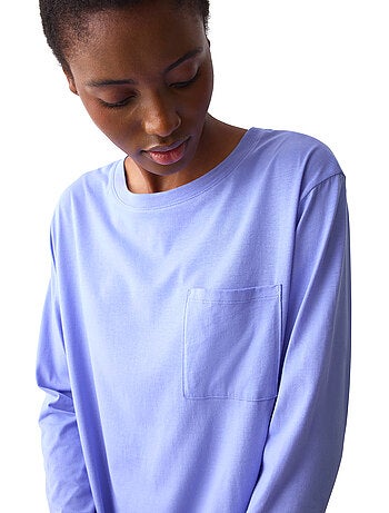 Chemise de nuit manches longues minimalistic