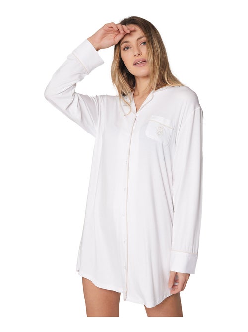 Chemise de nuit manches longues Night Soft - Kiabi