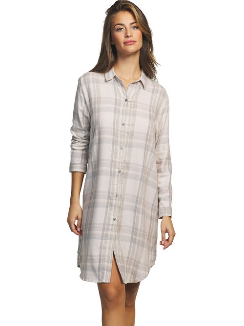 Chemise de nuit manches longues Nordic - Kiabi