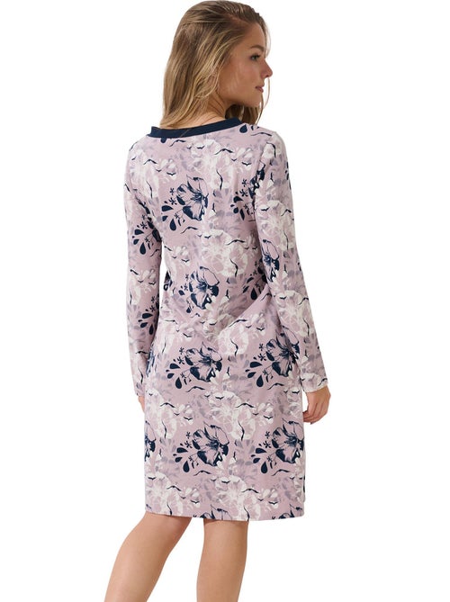 Chemise de nuit manches longues Ocean - Kiabi