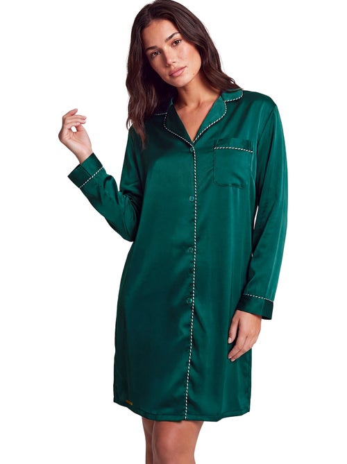 Chemise de nuit manches longues one gloss - Kiabi Chemise de nuit manches longues one gloss - Kiabi