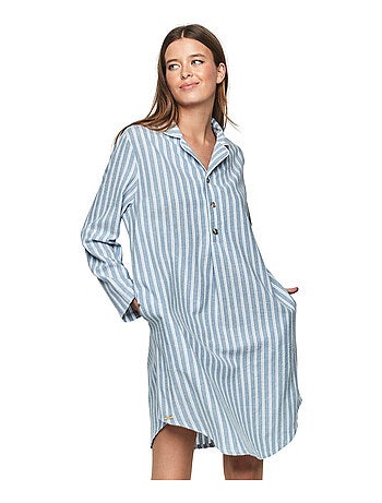 Chemise de nuit manches longues P105 OXFORD