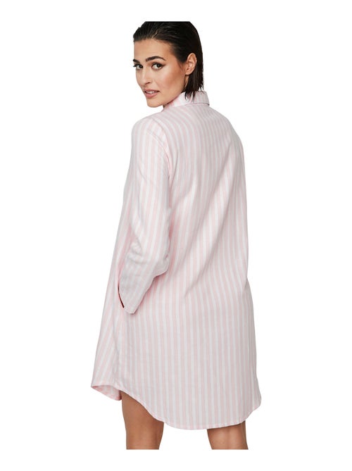 Chemise de nuit manches longues P105 OXFORD - Kiabi Chemise de nuit manches longues P105 OXFORD - Kiabi
