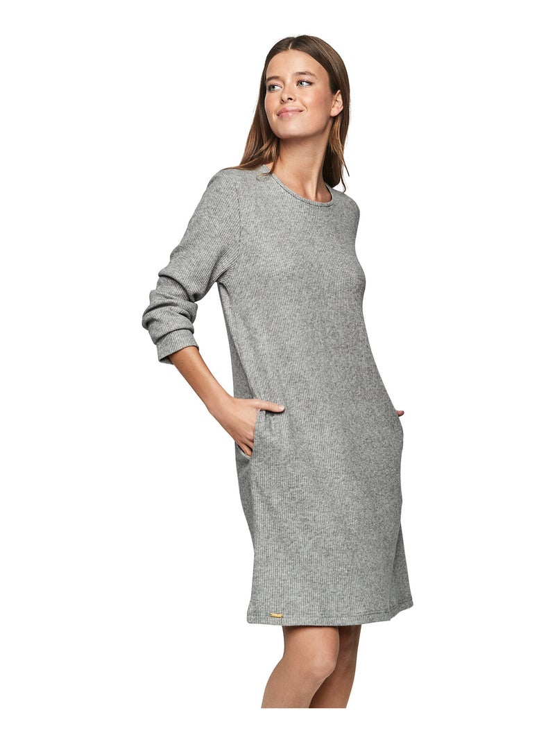 Chemise de nuit manches longues P106 CLOUD NINE Gris - Kiabi