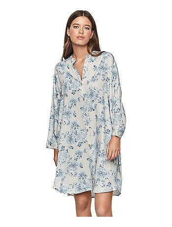 Chemise de nuit manches longues P107 JARDINS SECRETS