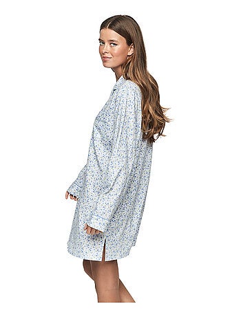 Chemise de nuit manches longues P111 PREPPY FLOWERS
