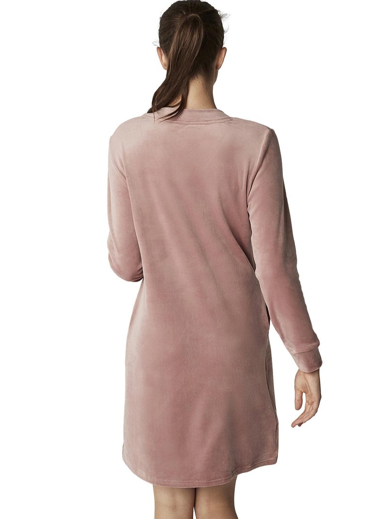 Chemise de nuit manches longues POLARSOFT Rose - Kiabi