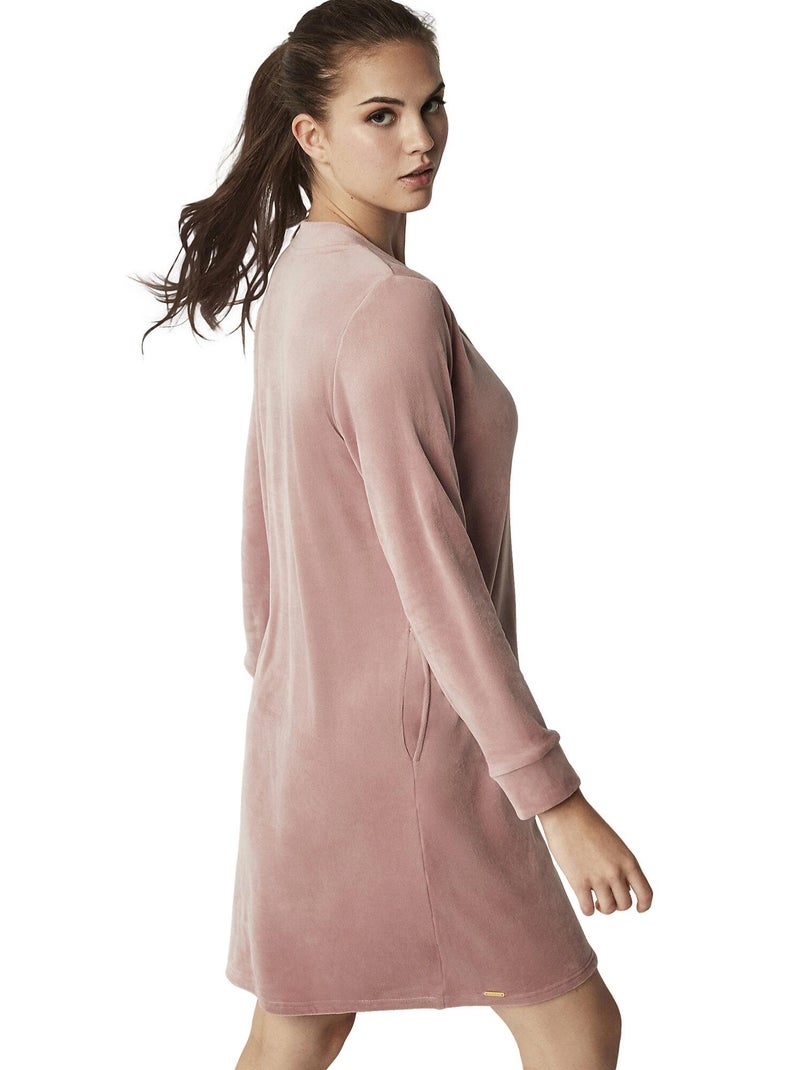 Chemise de nuit manches longues POLARSOFT Rose - Kiabi