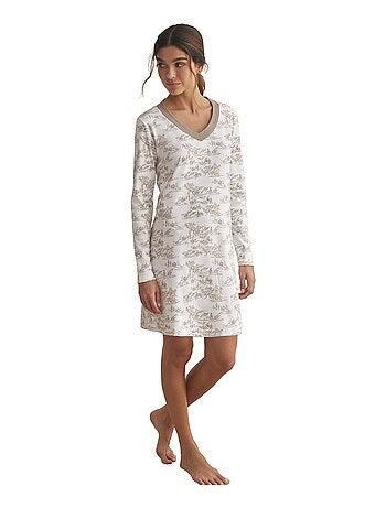 Chemise de nuit manches longues ROMANTICA