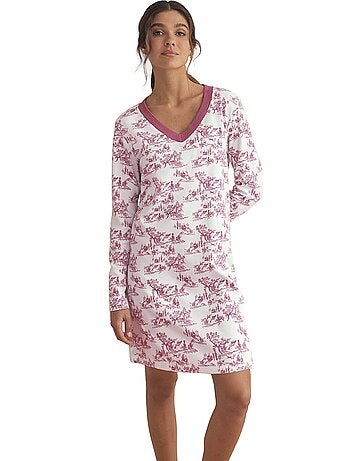 Chemise de nuit manches longues ROMANTICA