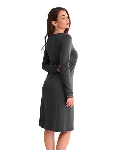 Chemise de nuit manches longues RUTH - Kiabi