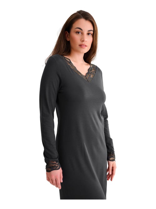 Chemise de nuit manches longues RUTH - Kiabi