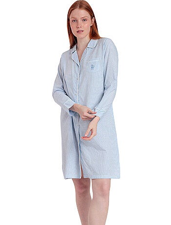 Chemise de nuit manches longues Stripes Home