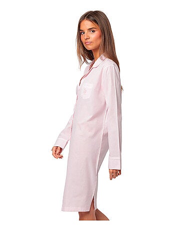 Chemise de nuit manches longues Stripes Home