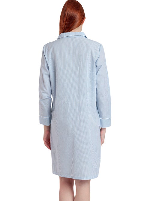 Chemise de nuit manches longues Stripes Home - Kiabi Chemise de nuit manches longues Stripes Home - Kiabi