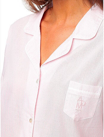 Chemise de nuit manches longues Stripes Home