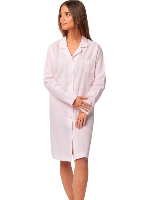 Chemise de nuit manches longues Stripes Home - Kiabi Chemise de nuit manches longues Stripes Home - Kiabi