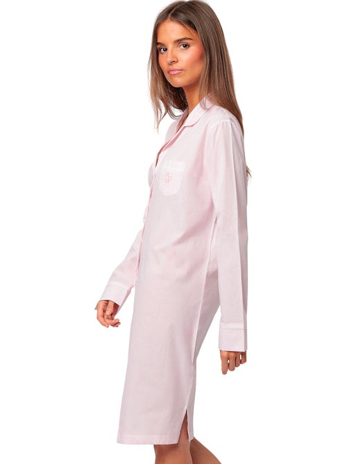 Chemise de nuit manches longues Stripes Home - Kiabi Chemise de nuit manches longues Stripes Home - Kiabi