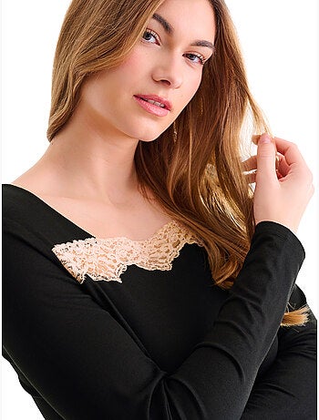 Chemise de nuit manches longues tania
