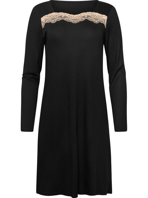 Chemise de nuit manches longues tania - Kiabi Chemise de nuit manches longues tania - Kiabi