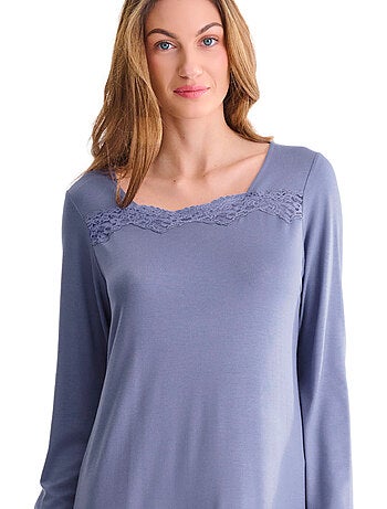 Chemise de nuit manches longues tania