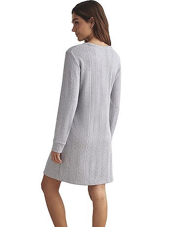 Chemise de nuit manches longues TEXTURAS
