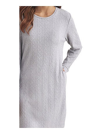 Chemise de nuit manches longues TEXTURAS