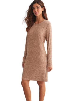 Chemise de nuit manches longues TEXTURAS