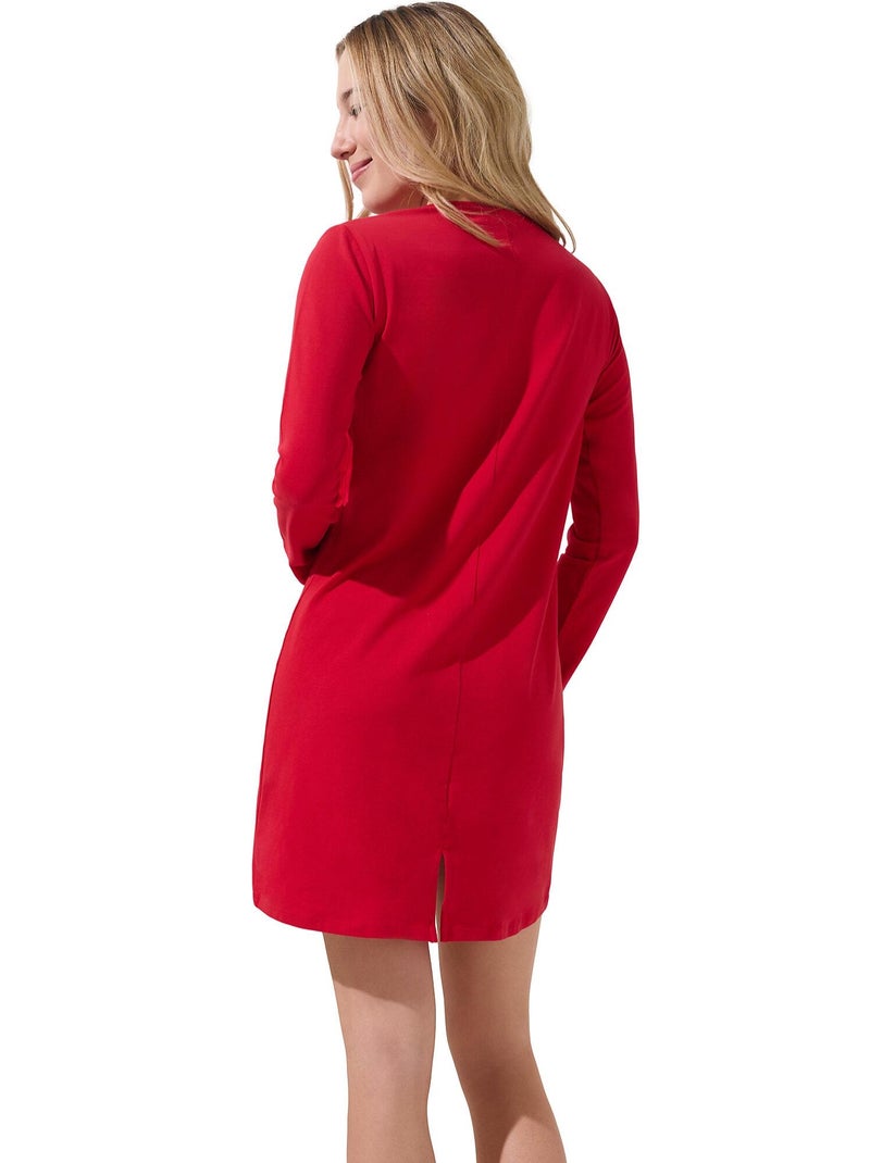 Chemise de nuit manches longues Twinkle Star Rouge - Kiabi