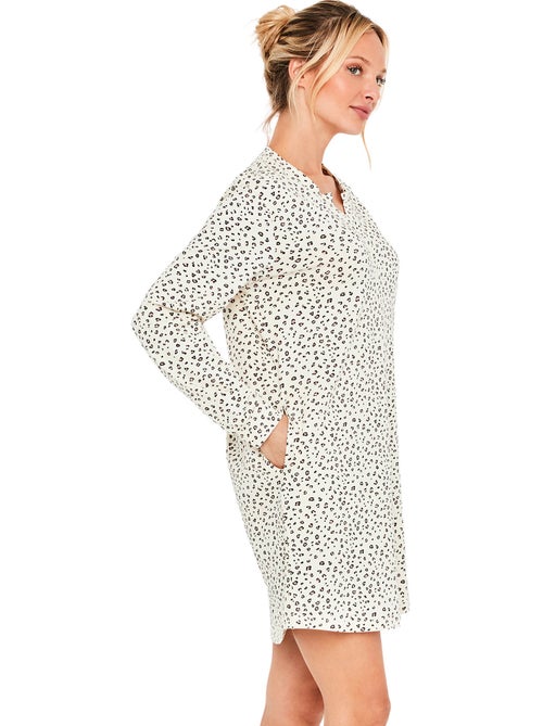 Chemise de nuit manches longues wild calm - Kiabi