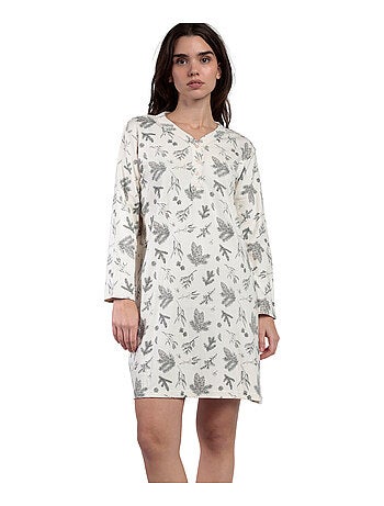 Chemise de nuit manches longues Winter Wood