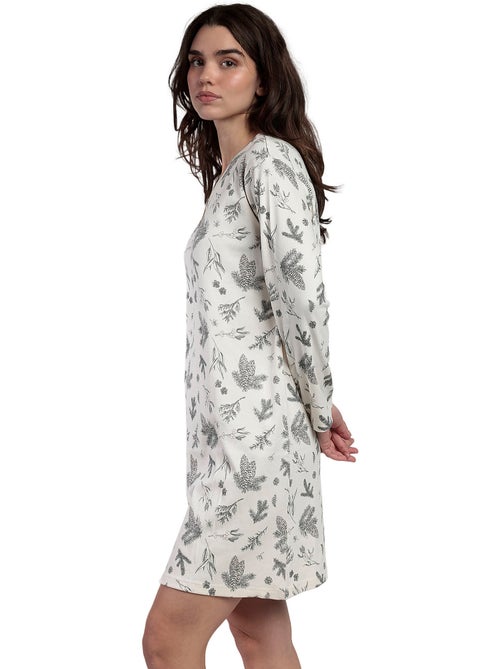 Chemise de nuit manches longues Winter Wood - Kiabi Chemise de nuit manches longues Winter Wood - Kiabi
