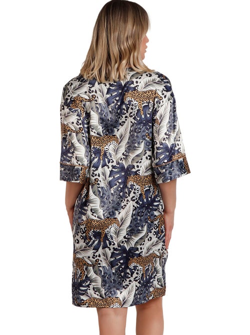 Chemise de nuit manches mi-longues Luxury Leopard - Kiabi Chemise de nuit manches mi-longues Luxury Leopard - Kiabi