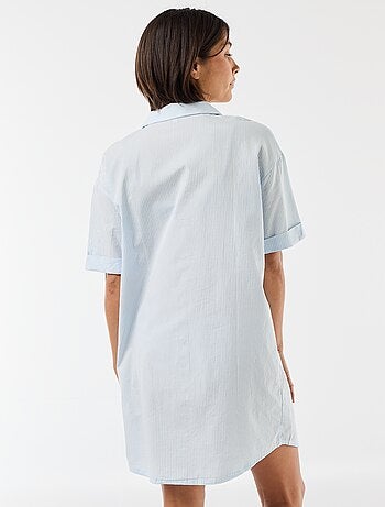 Chemise de nuit maternité boutonnée