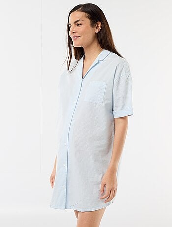 Chemise de nuit maternité boutonnée