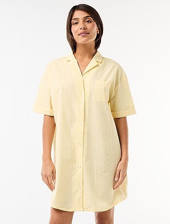 Chemise de nuit maternité boutonnée