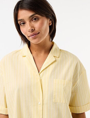 Chemise de nuit maternité boutonnée