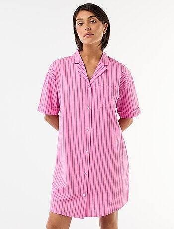 Chemise de nuit maternité boutonnée