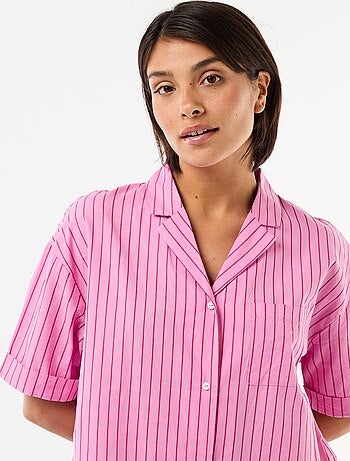 Chemise de nuit maternité boutonnée